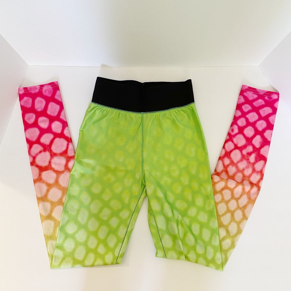 Piba leggings Green and Red XS